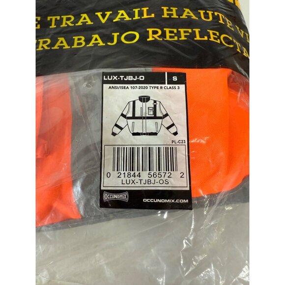 OccuNomix Premium 4-in-1 Bomber Jacket Size S Class 3 Orange Waterproof Reflecti - Picture 4 of 9